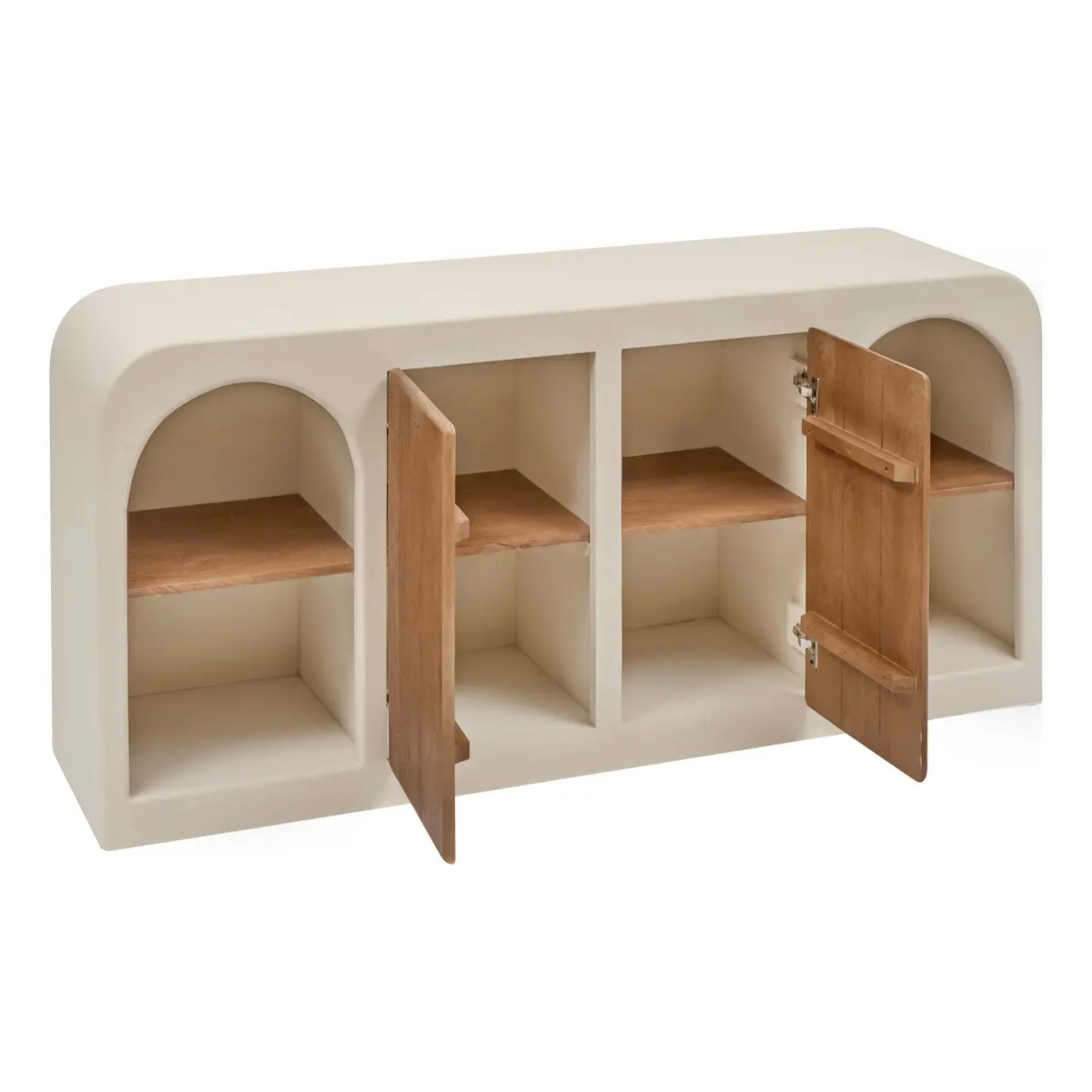 Buffet 2 portes 8 niveaux Sienna beige H85