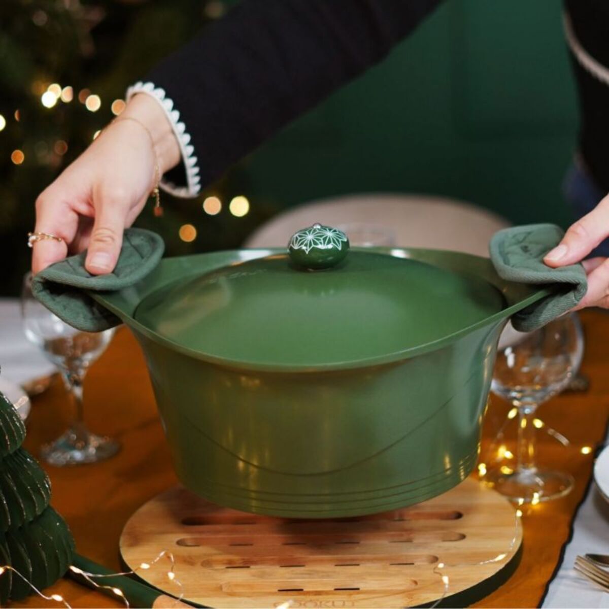 Cocotte COOKUT Coffret l'incroyable 24cm fougere