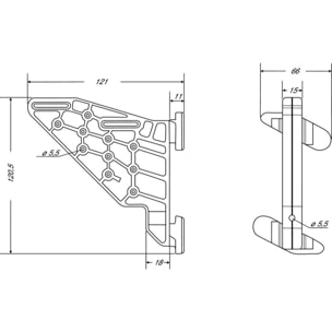 Plaquette PVC universelle NICOLL pour bandeau et habillage de rive - APLAQ