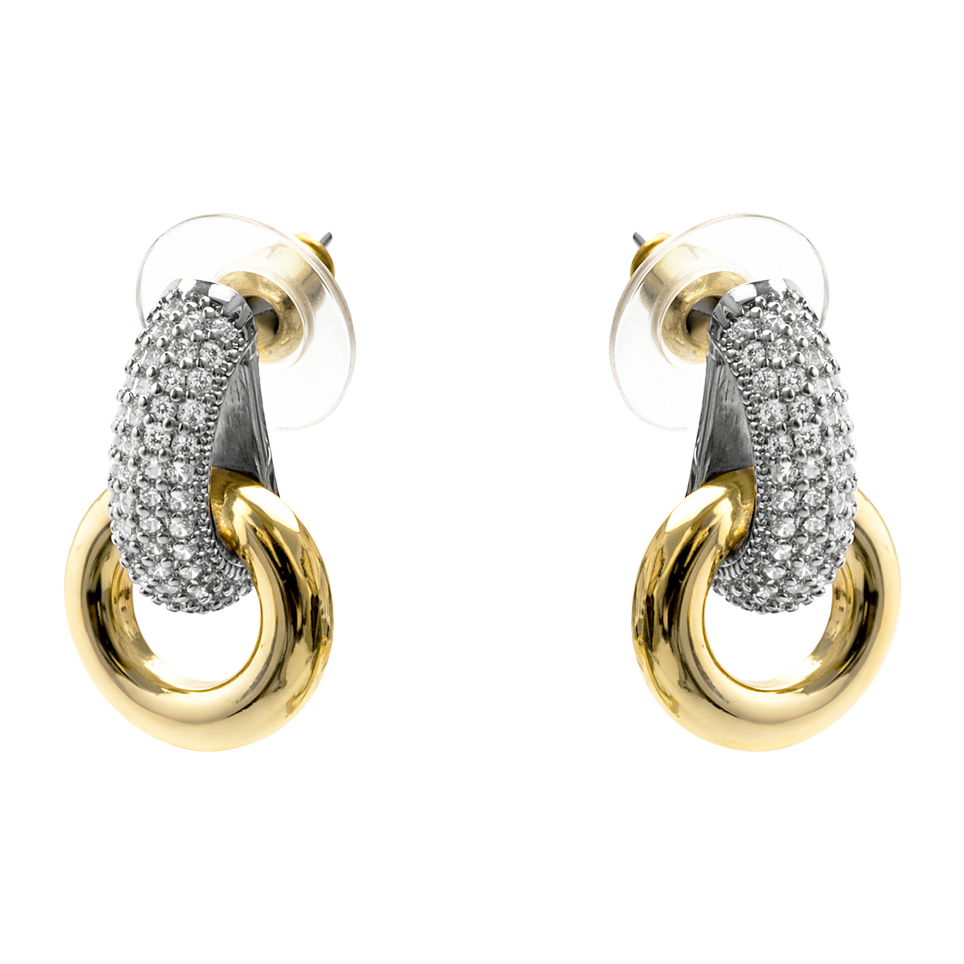 Pendientes Lepua acabado oro amarillo 18k