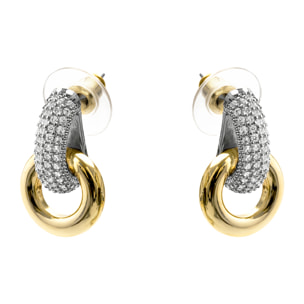Pendientes Lepua acabado oro amarillo 18k
