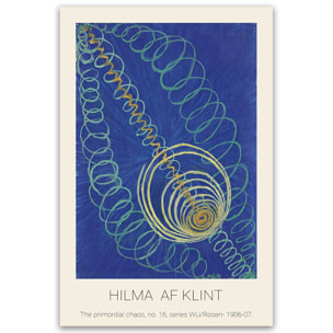 Tableau celebre Primordial chaos d'Hilma af klint Toile imprimée
