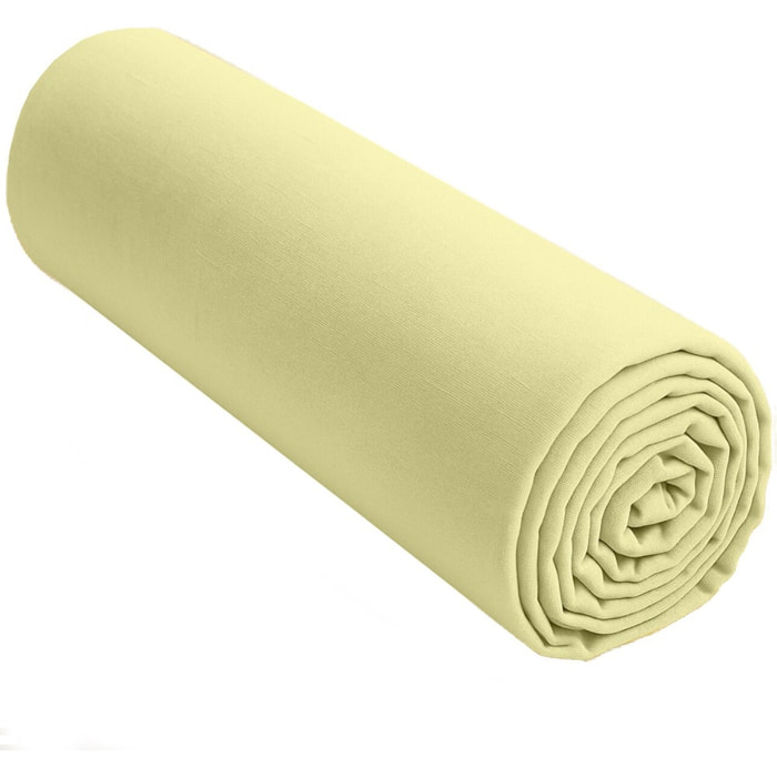 Drap Housse - Bonnet:30cm 100% lin LavÉ 160g Beurre