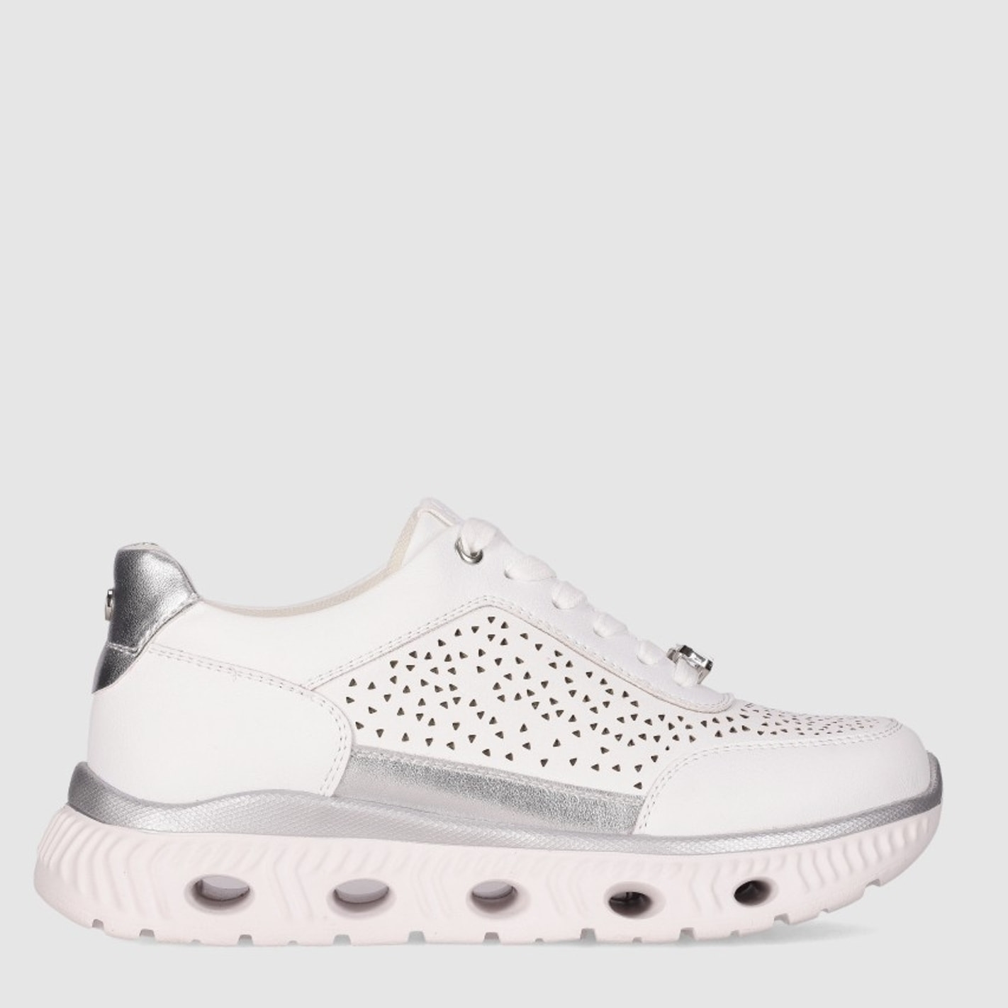 Deportivos - Blanco - Tacón: Bajo