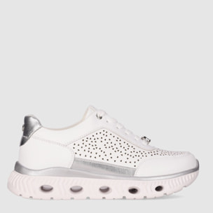 Deportivos - Blanco - Tacón: Bajo