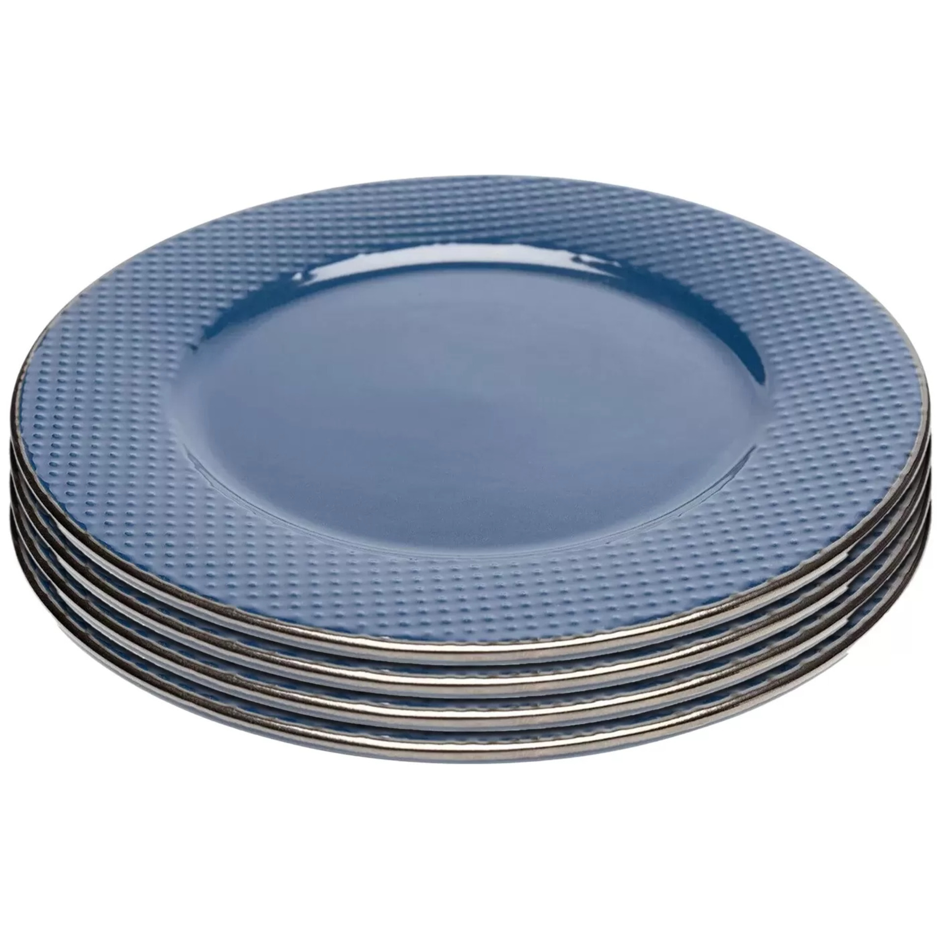 Assiettes Muse bleues 20cm set de 4 Kare Design