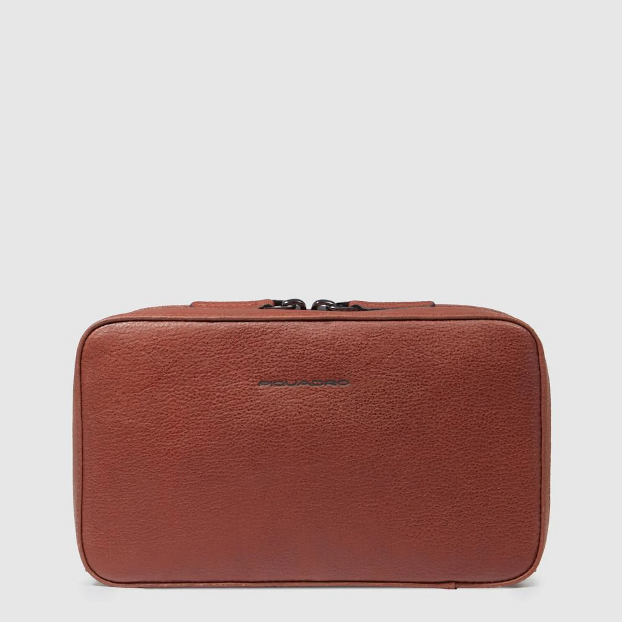 Piquadro Astuccio portacavi in pelle con tasca per mouse