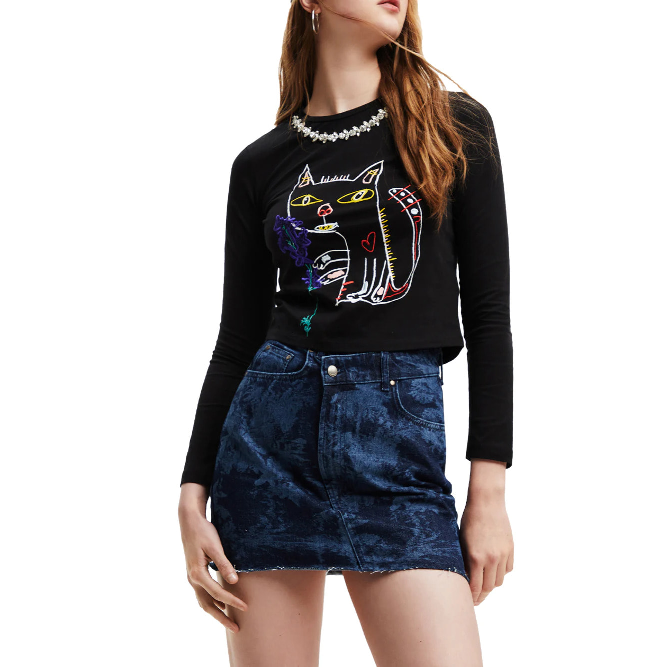 T-Shirt Desigual 22Wwtk22 Donna