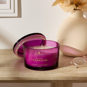 Bougie parfumée 440 g Glowy framboise