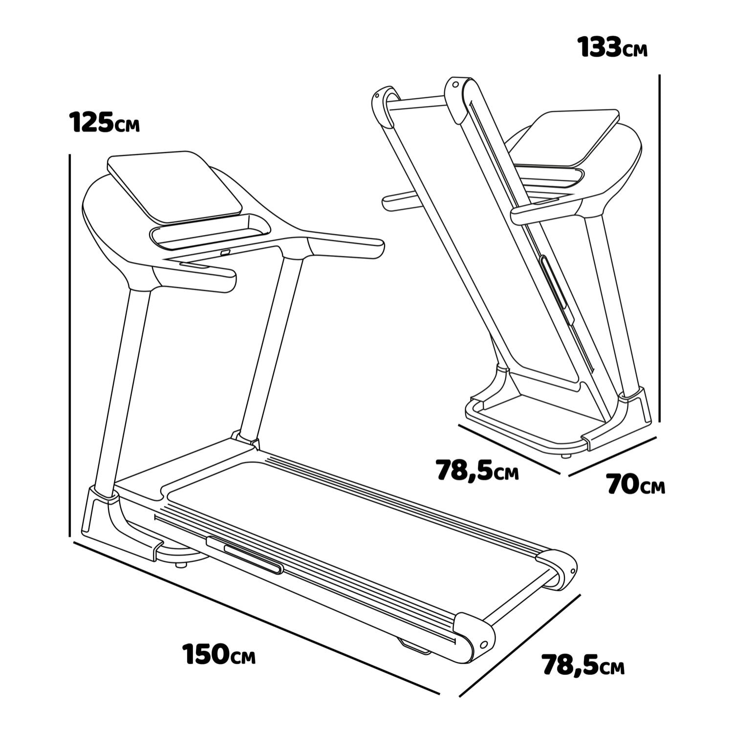 Vega 2500 - Tapis roulant elettrico pieghevole salvaspazio con inclinazione automatica e cardiofrequenzimetro, dettagli in legno elegante