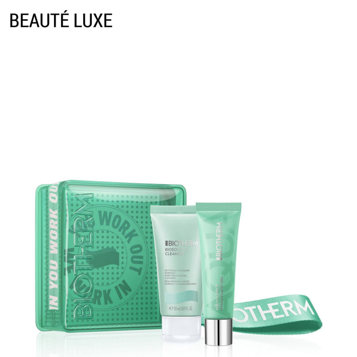 Aquasource - Coffret Nano Nettoyant Moussant Purifiant Biosource 50ml + Aquasource Hyalu Plump Gel 30ml