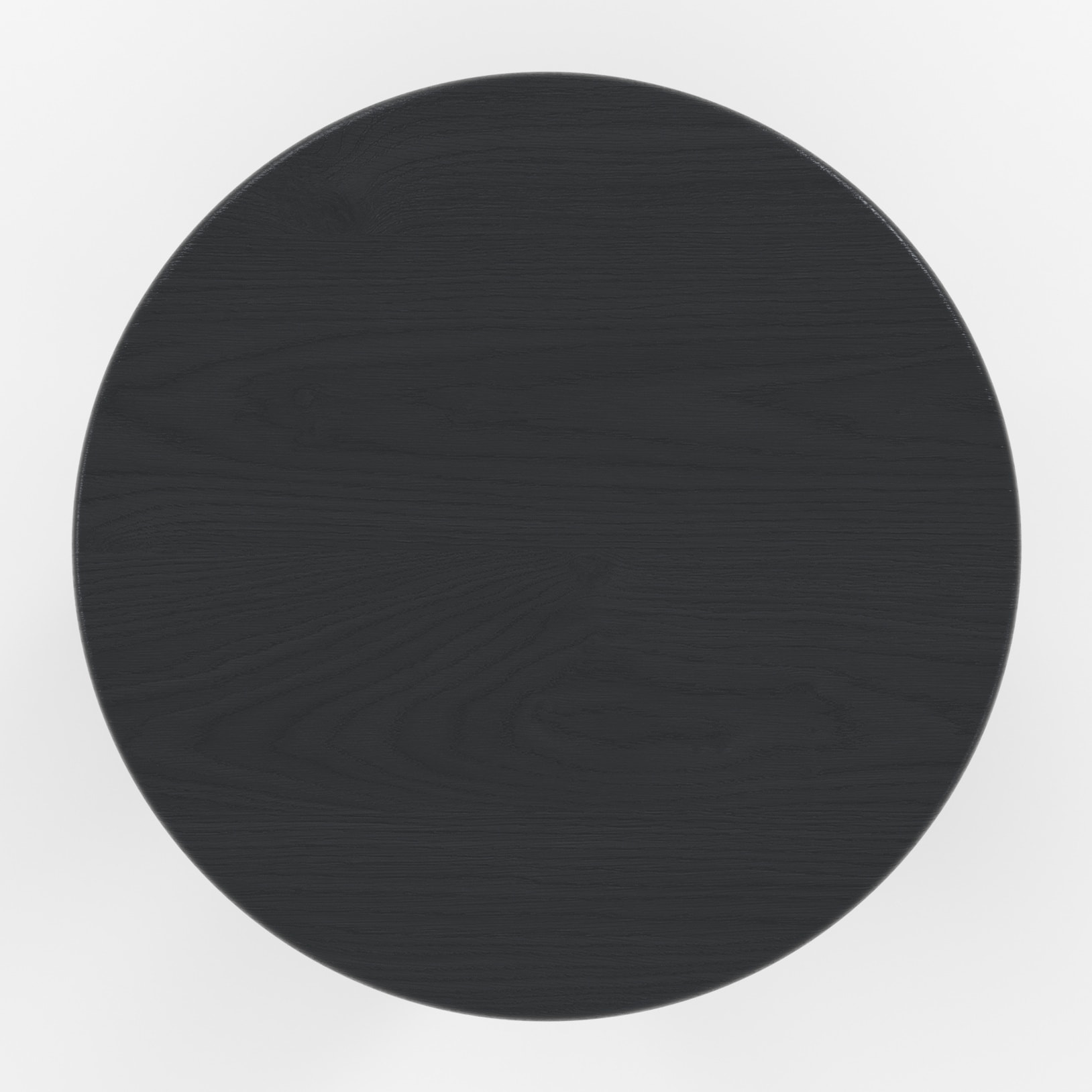 Table d'appoint ronde en bois noir D40 cm - Néa