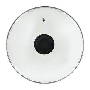 Cacerola con tapa ø24 cm acero al carbono de color negro, antiadherente y resistente expert barcelona san ignacio