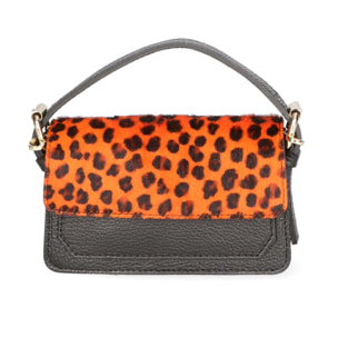 Borsa a mano da donna - Modello Aleide - Vera pelle - 18.0 x 11.0 x 6.5 cm