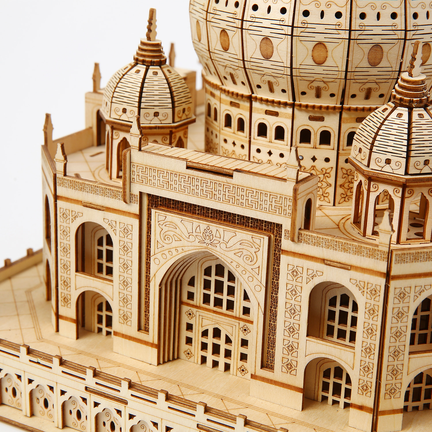 Maqueta de Madera 3D, diseño Taj Mahal. 388 piezas.