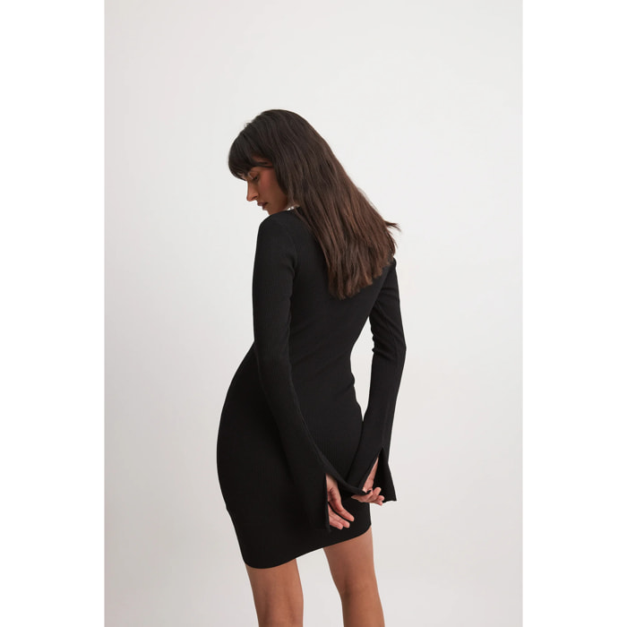 Mini abito in maglia fine con cut-out Vestiti in maglia Nakd