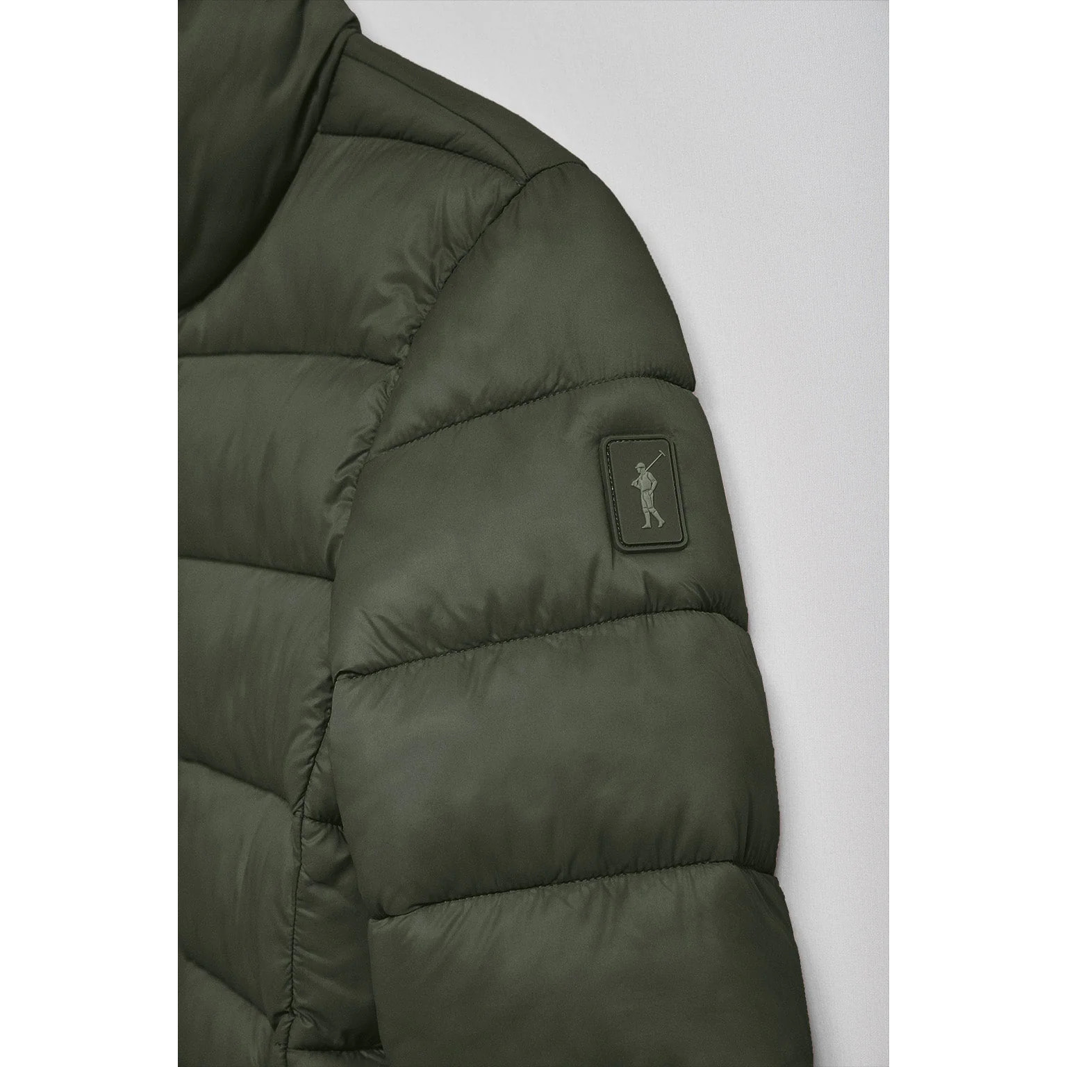 Chaqueta ultralight Susanne color verde con parche Rigby Go