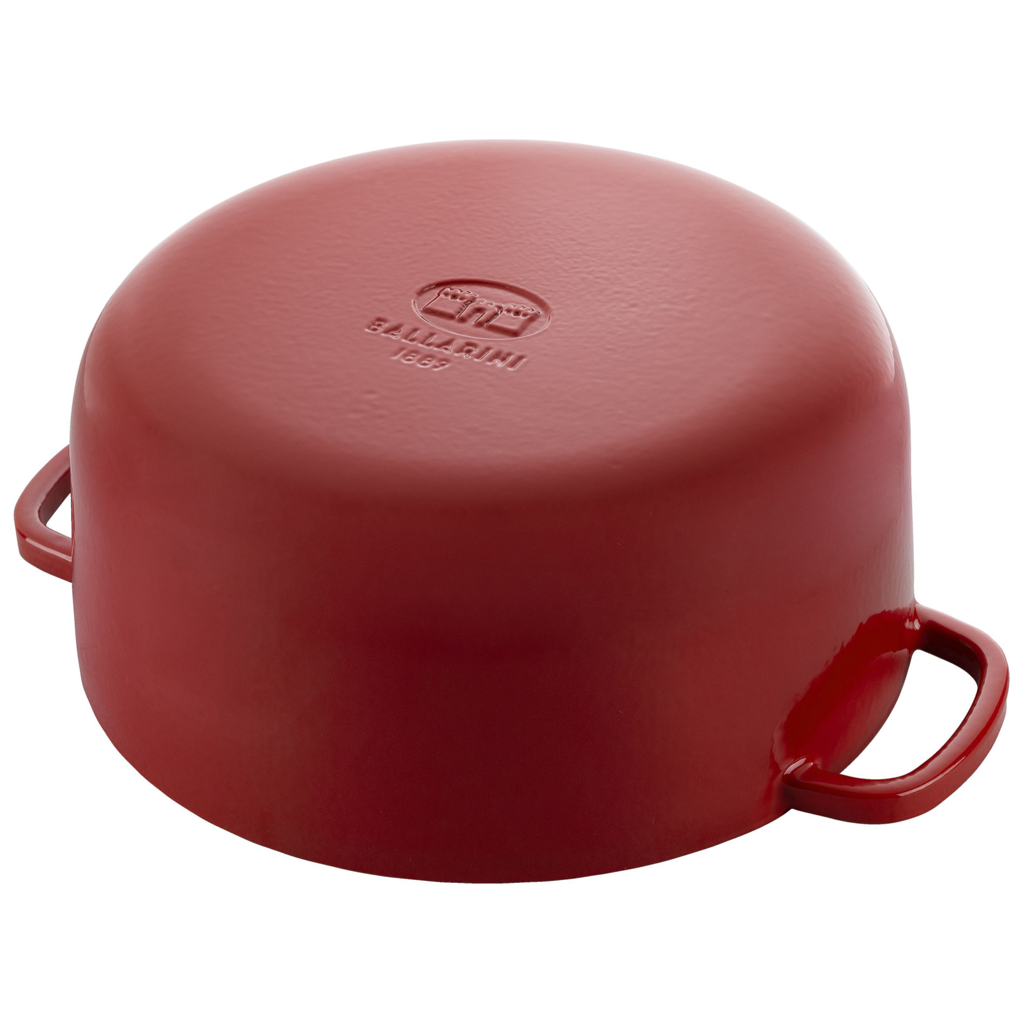 Cocotte en fonte 37 cm, Ovale, Rouge