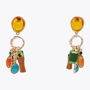 Orecchini elementi colorati