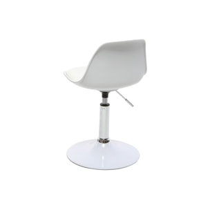 Chaise de bureau design enfant blanche STEEVY