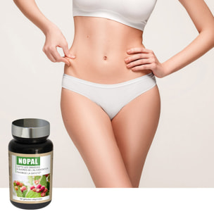 NUTRI EXPERT - Nopal - Capte les graisses et sucres- Favorise la satiété - Réduit appétit et apport calorique des repas - 100% extraits d'origine naturelle - Convient aux végans - Lot de 3 produits