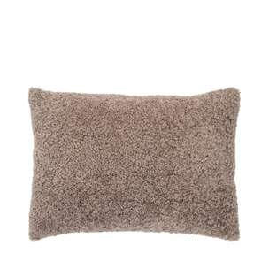 Tavira - Coussin en bouclette 45x60cm : Couleur - Brun.