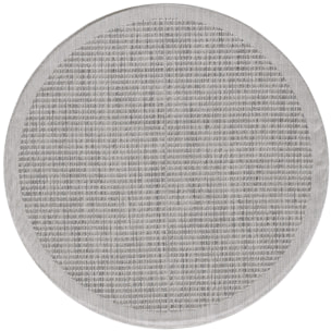 IBIZA - Tapis rond extérieur moderne Gris