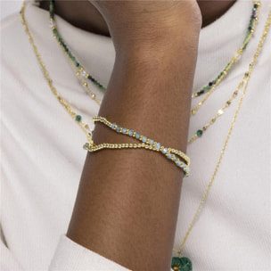 Pulsera Lux by Lux acabado oro 18k