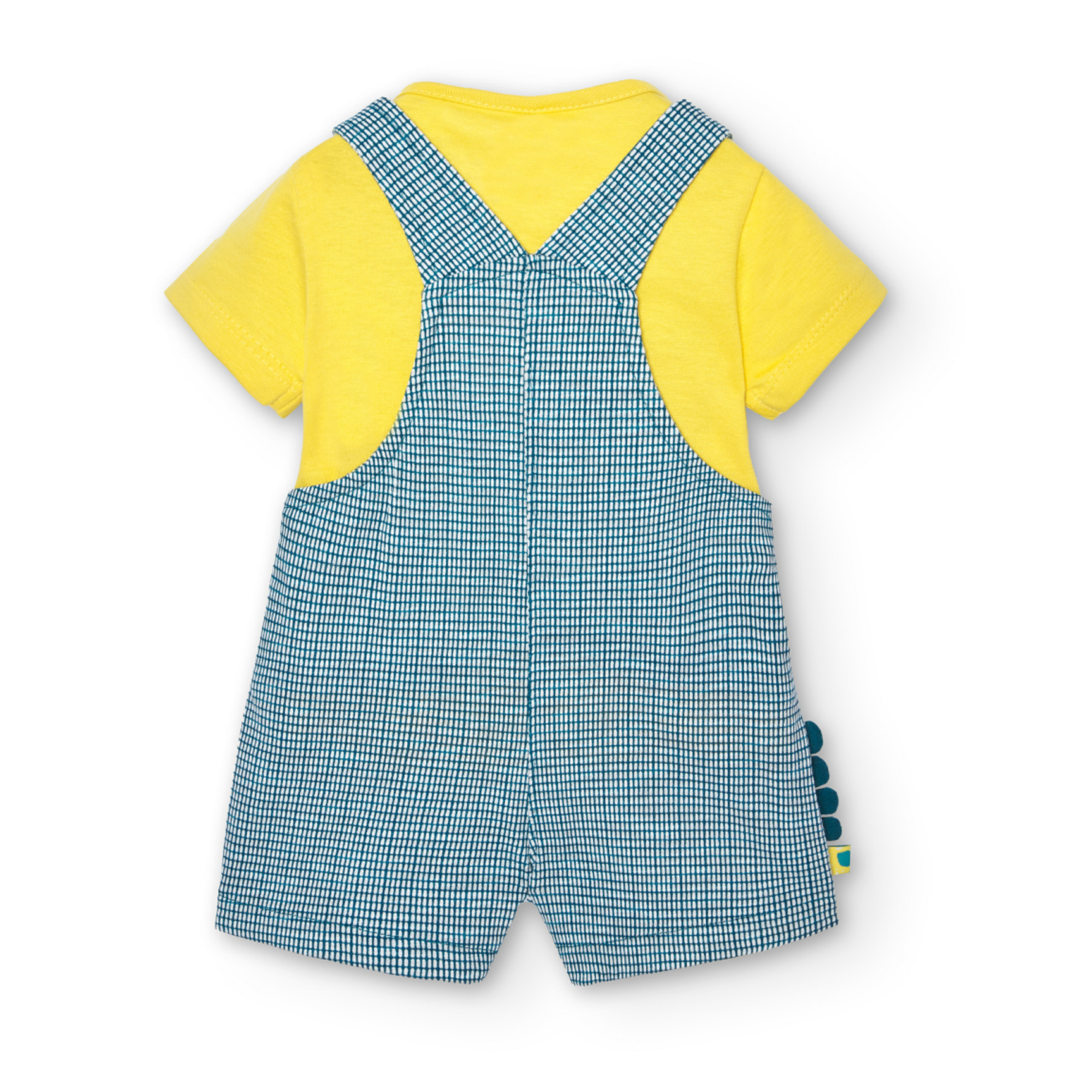 Conjunto reciÃ©n nacido niÃ±o, algodÃ³n, estampado, amarillo