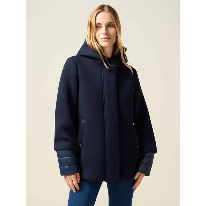 Oltre - Chaqueta con partes acolchadas - Azul