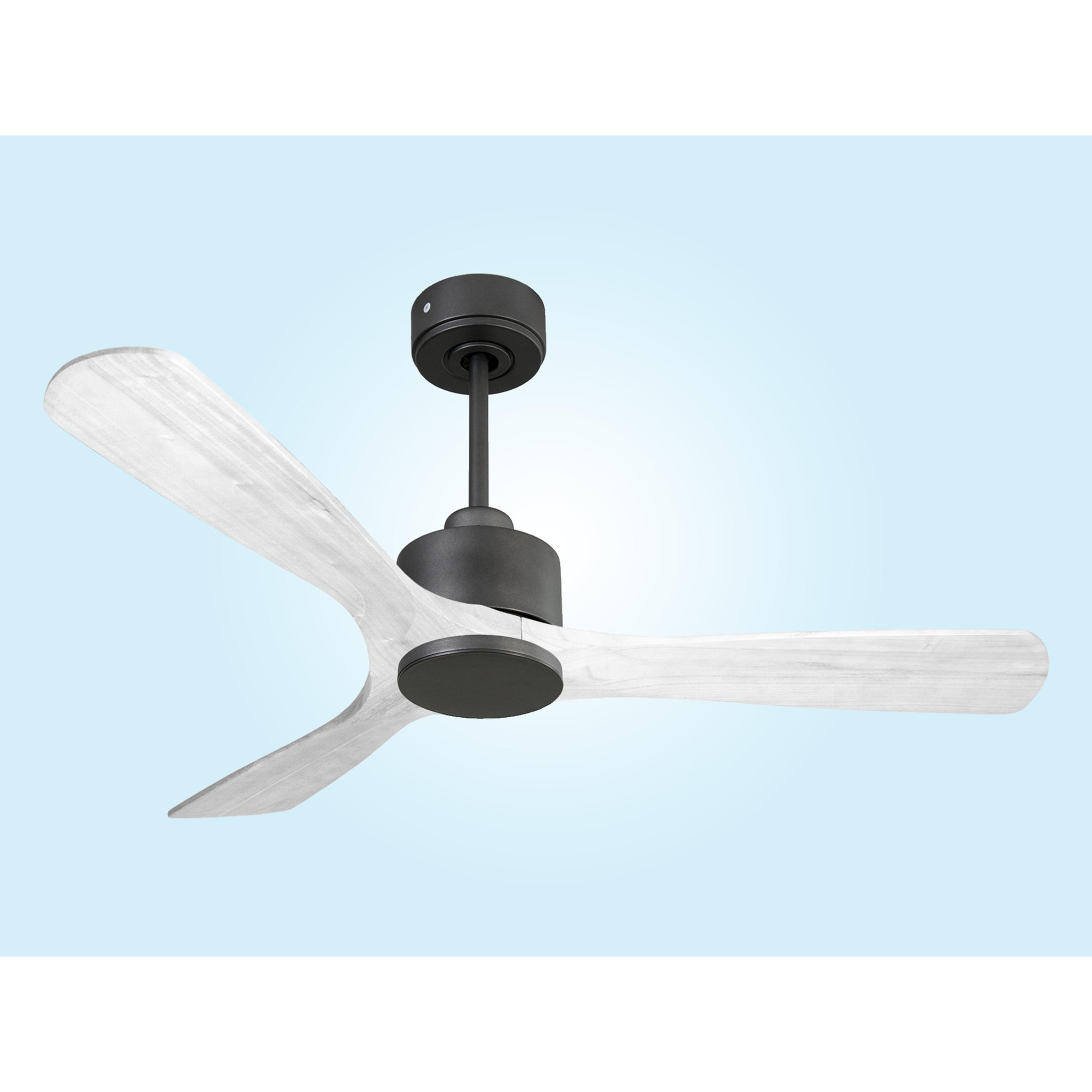 Ventilateur de plafond Réversible  Thermostat Wifi Moteur à courant continu Toits en pente Télécommande Hypersilence Mémoire