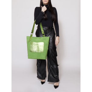 Borsa a spalla da donna - Modello False - Vera pelle - 33.0 x 40.0 x 15.0 cm