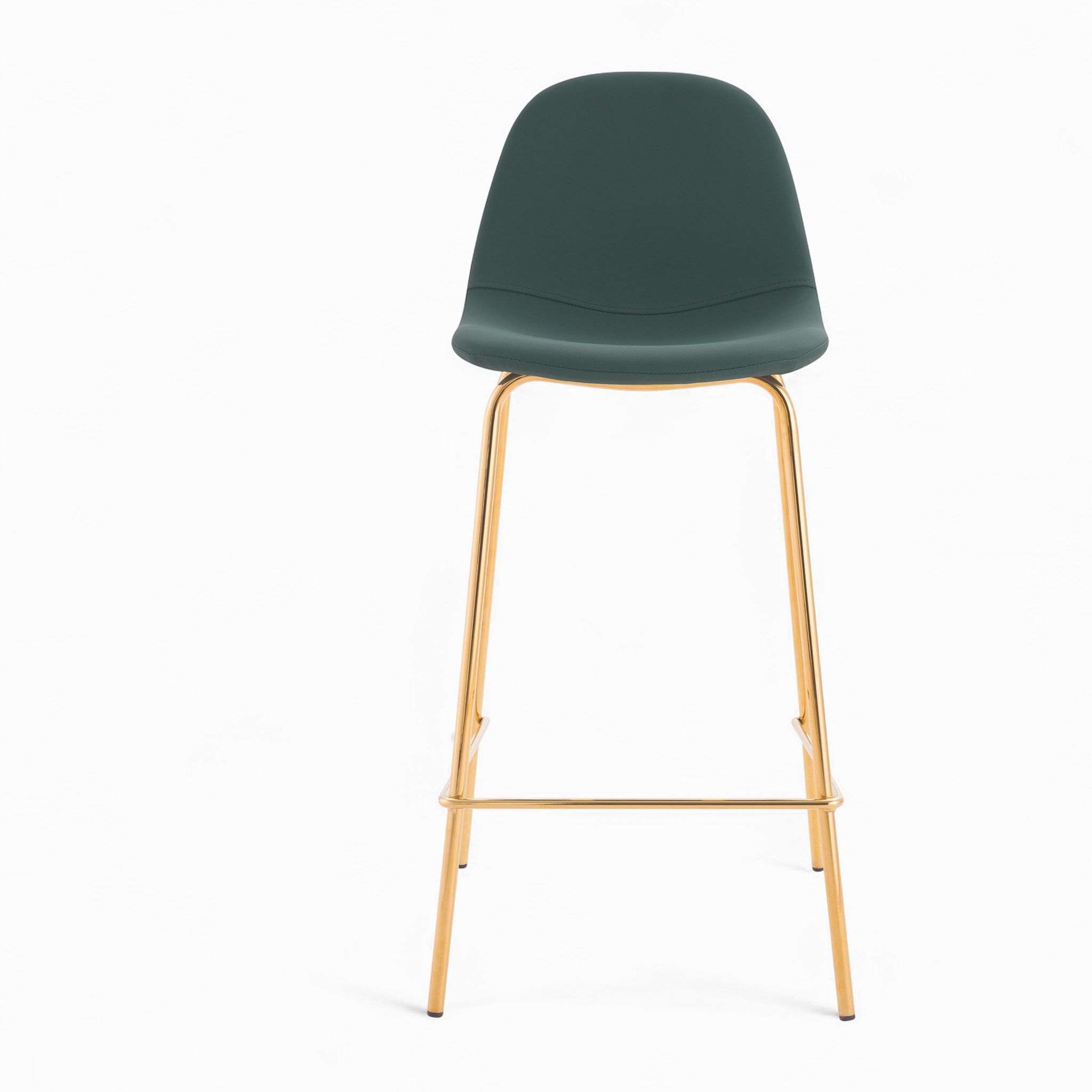 Pack 4 chaises pour îlot central blanches et vertes 65 cm - Henrik