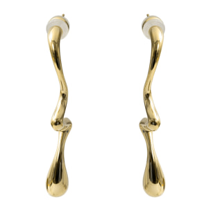 Pendientes Nakim acabado oro amarillo 18k