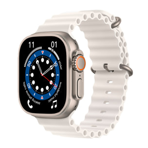 Smartwatch S9 Max, pantalla de 2.2", modos de deporte, monitor de salud, corona multifunción y botón de acceso rápido configurable.