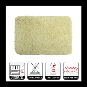 Tapis de bain Microfibre HIGHLAND Jaune Clair Spirella