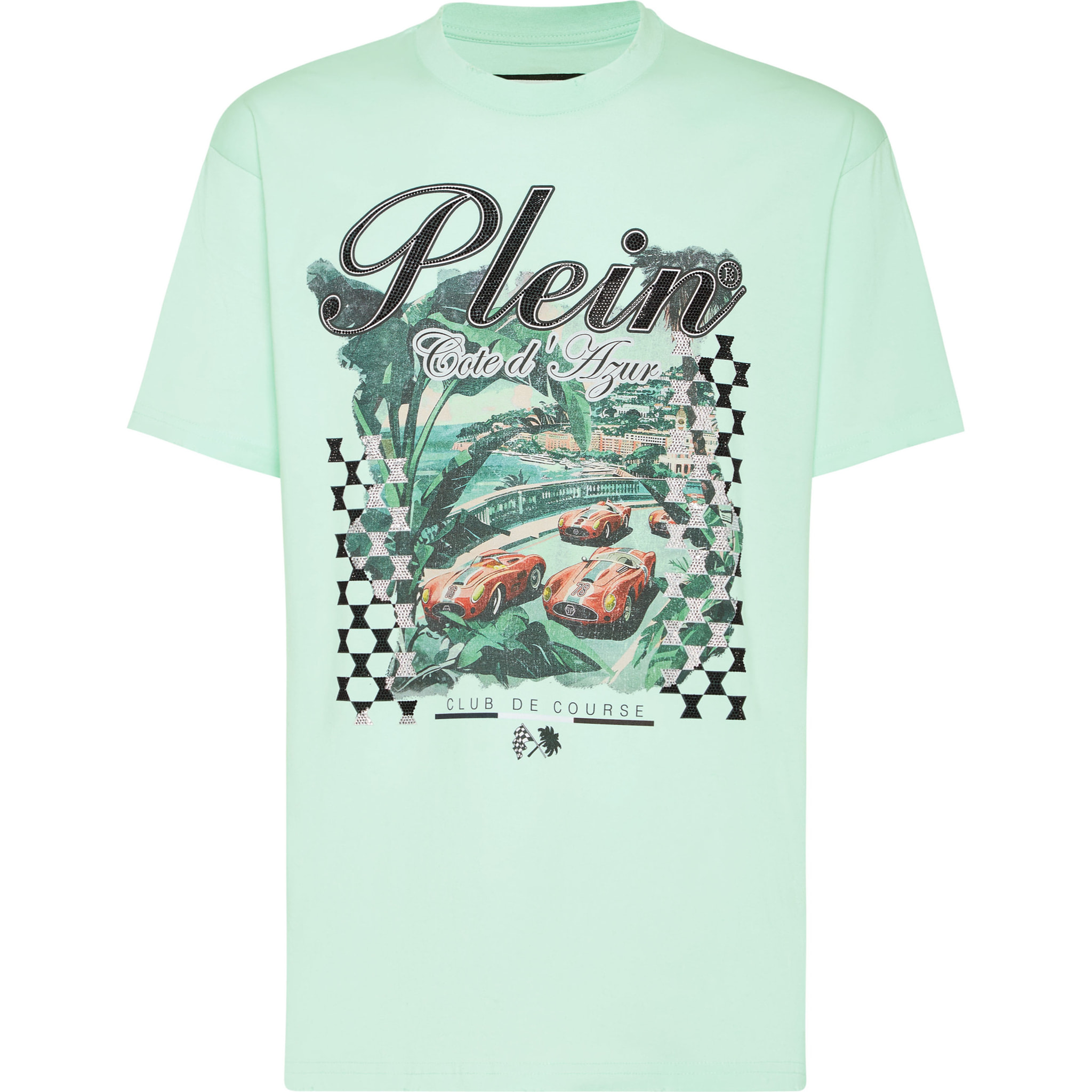 PHILIPP PLEIN T-Shirt Round Neck D AZUR