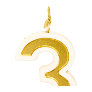Bougie d'anniversaire Numéro 3