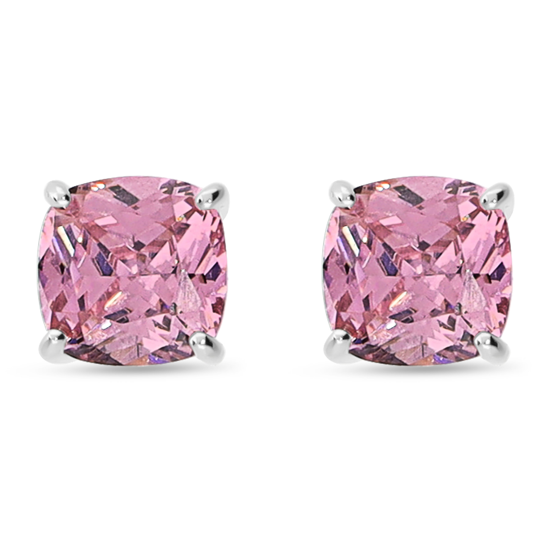 Orecchini in Argento 925 con Prisma Gem Rosa