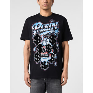 PHILIPP PLEIN Camiseta de cuello redondo y manga corta SKULL