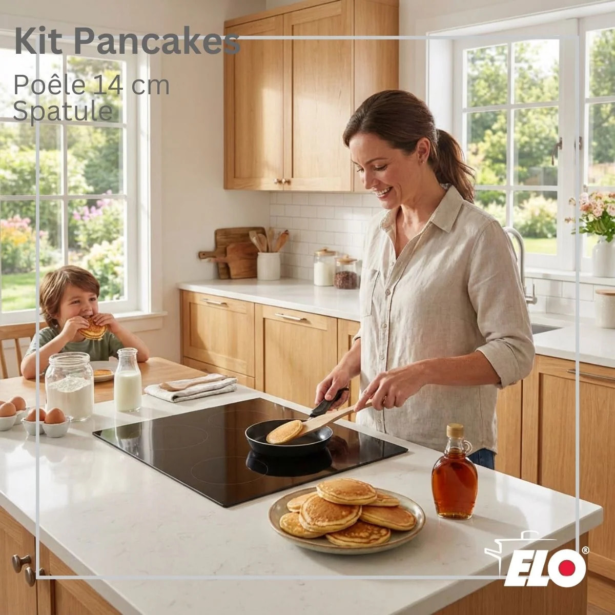 Set mini crêpière 14 cm et spatule Elo Jewel de Luxe