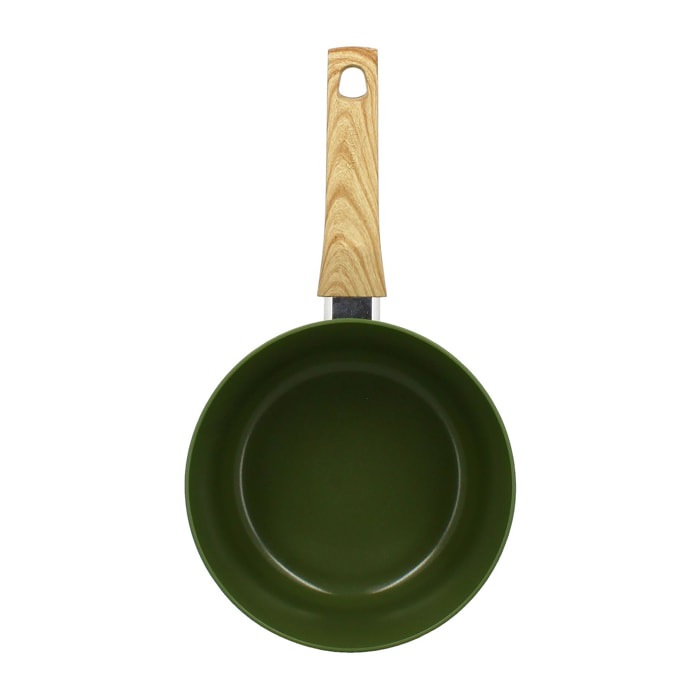 Casserole 20cm avec revêtement céramique vert - tous feux COLORAMA