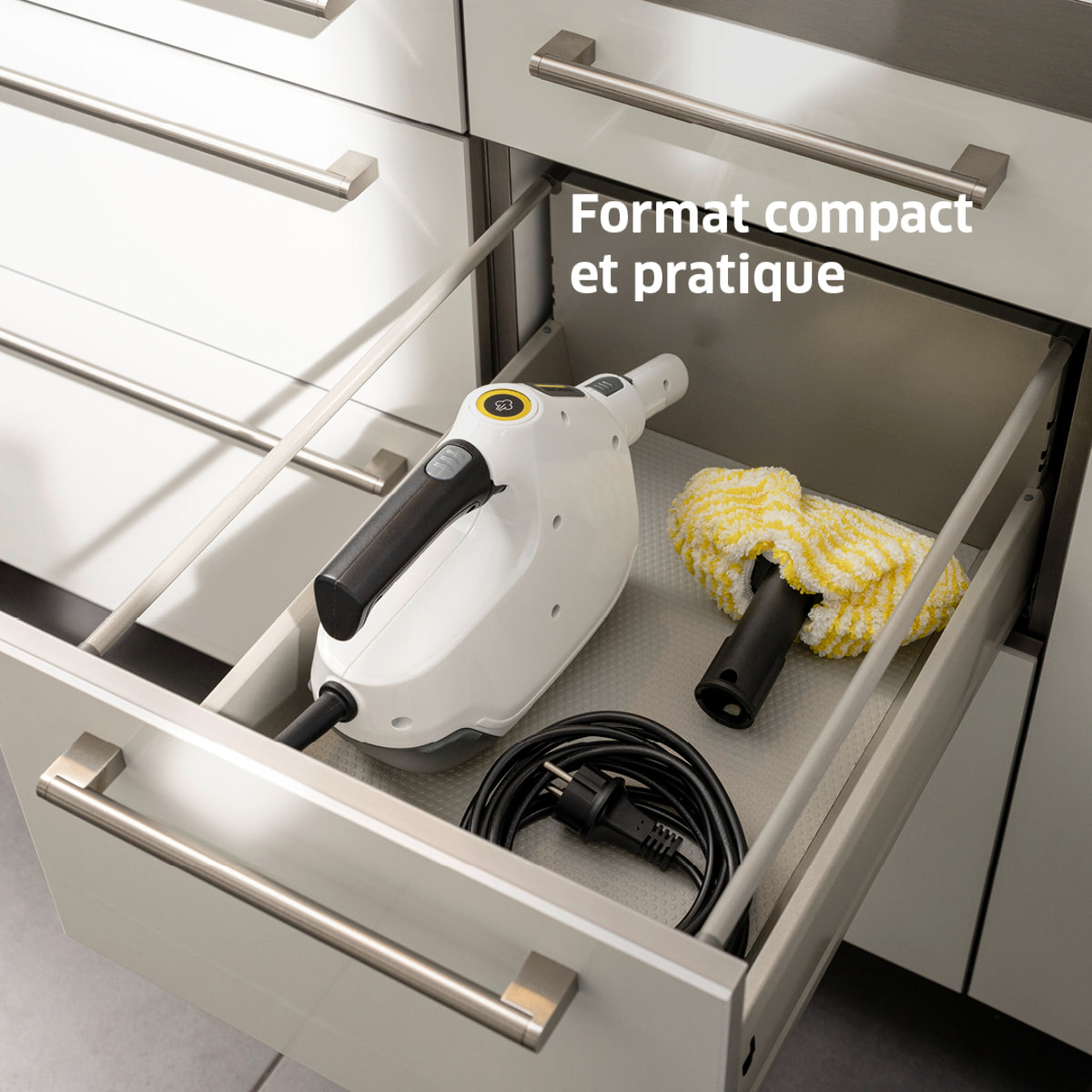 Nettoyeur vapeur Karcher SC 1 Multi comfort - Puissance 1200W- Confort d'utilisation- flexible