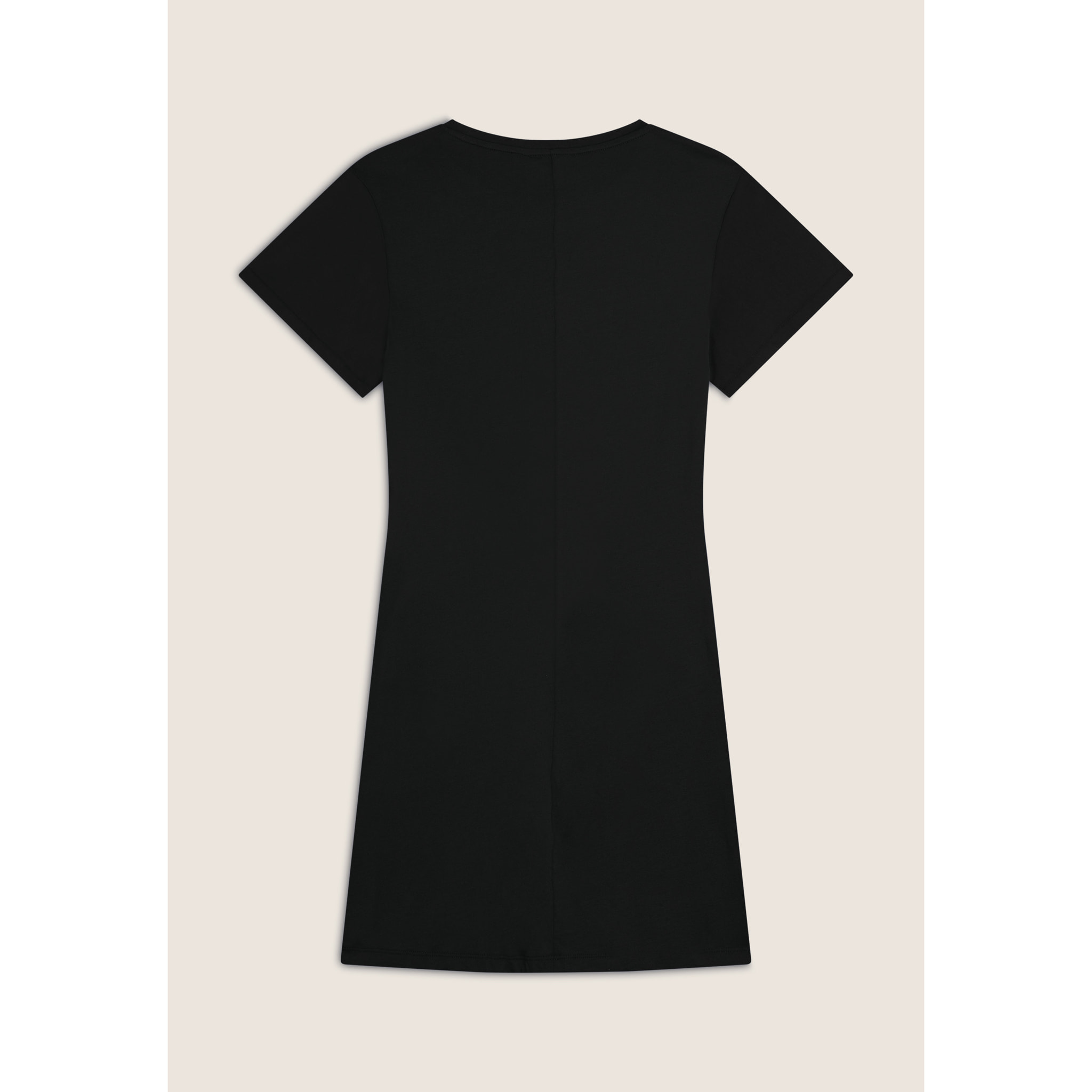 Vestito Svasato con Strass in Jersey Modal