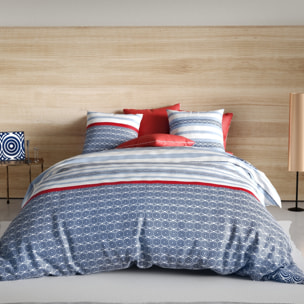 Parure Housse De Couette 3pcs 100% coton 57fils Santorini