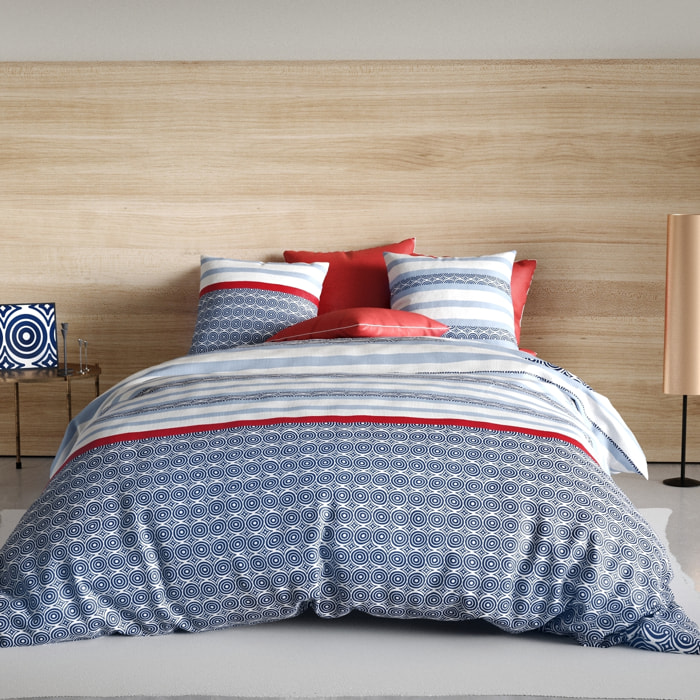 Parure Housse De Couette 3pcs 100% coton 57fils Santorini
