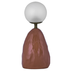 Lampada Cassis in cotto con lampadina