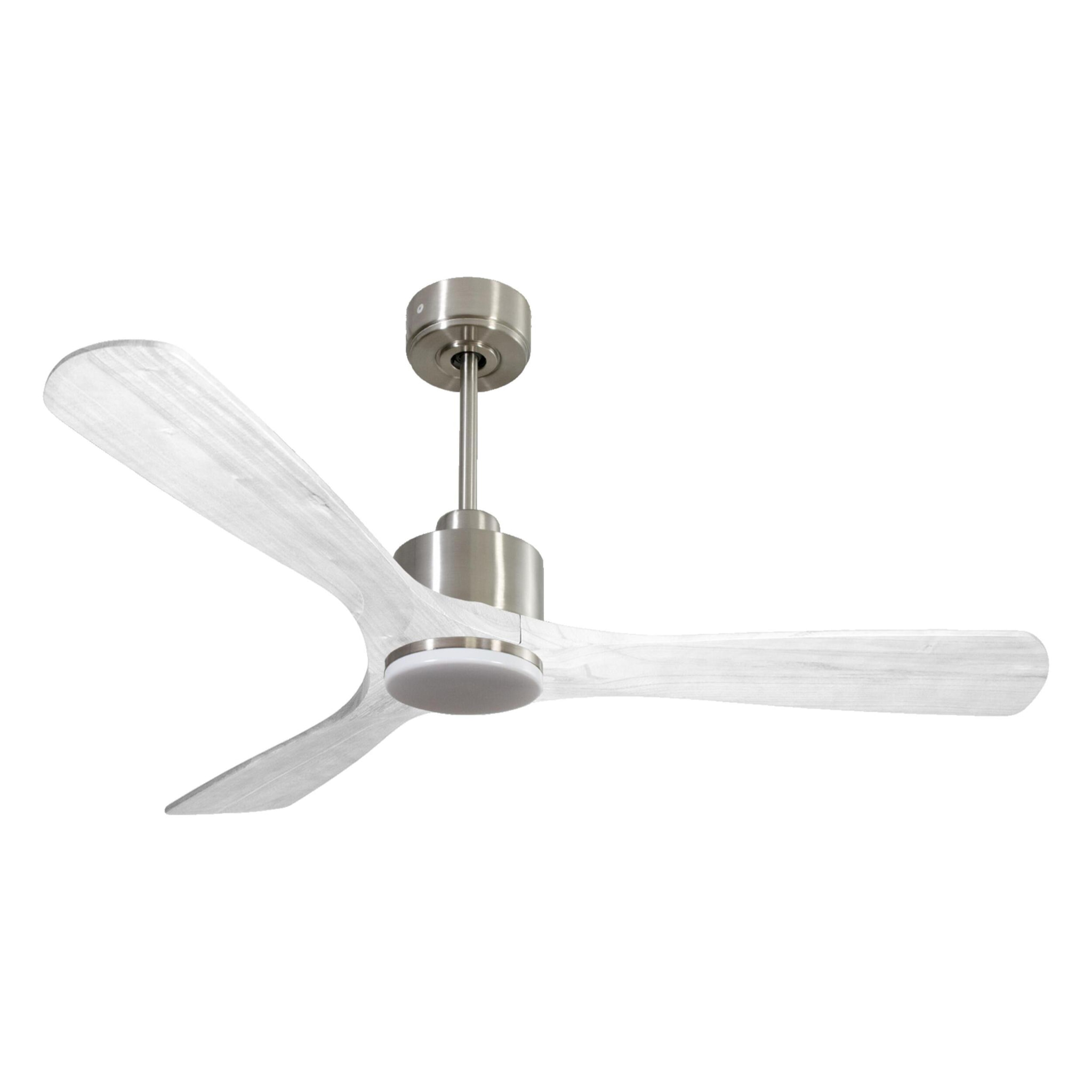 Ventilador de techo Modo Invierno/Verano Termostato Dimable Wifi Motor DC Techos Inclinados Mando a Distancia Luz tres tonos Hypersilence Memoria Vendible Shopify (AUTOMATICO) NusaD132C03LED65063 PURLINE