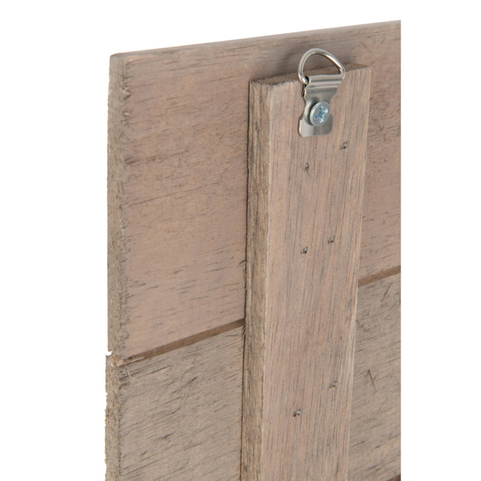 J-Line Panneaux Inspirants Bois Naturel Assortiment De 3