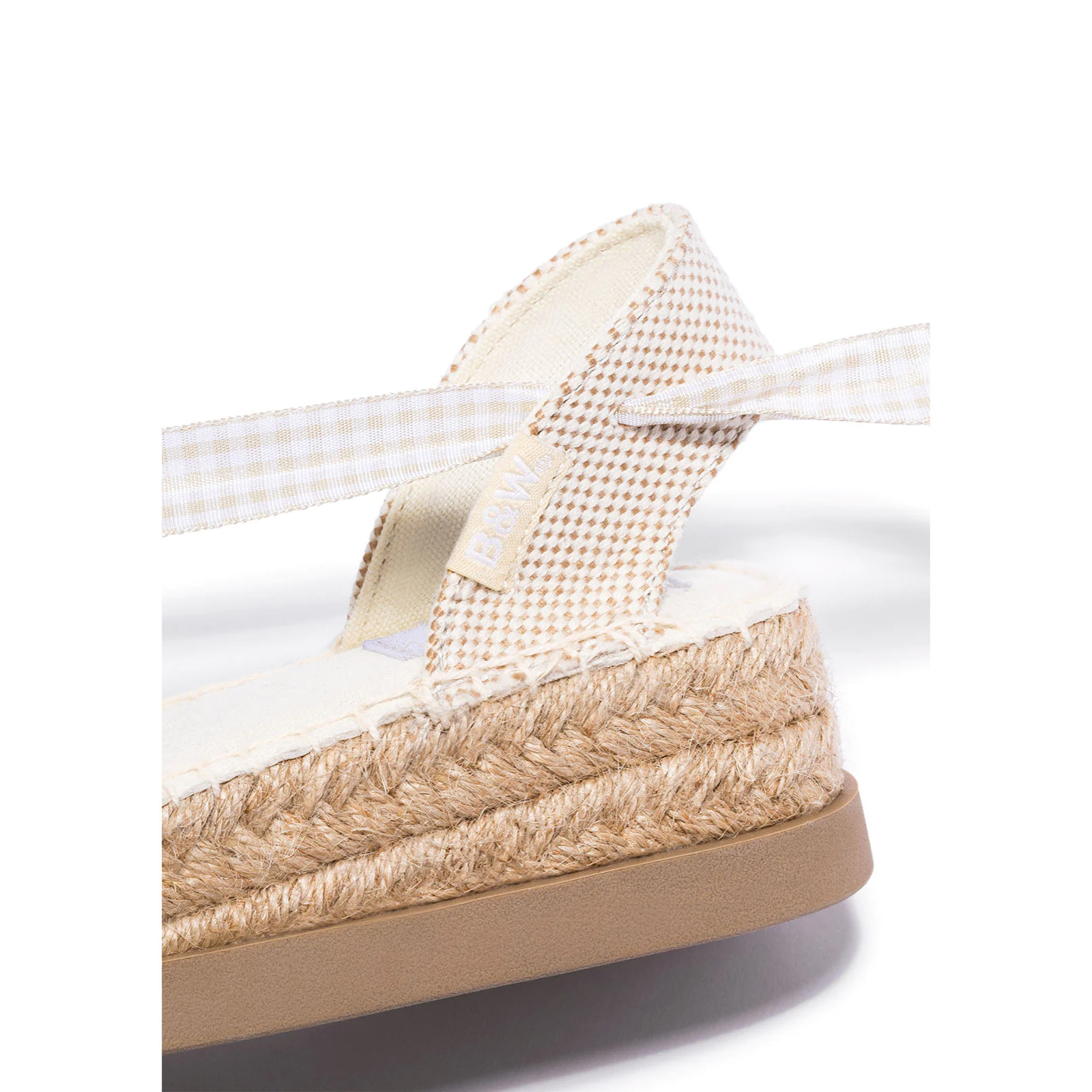 B&W Break&Walk - Sandali estivi in juta con zeppa per donna e bambina